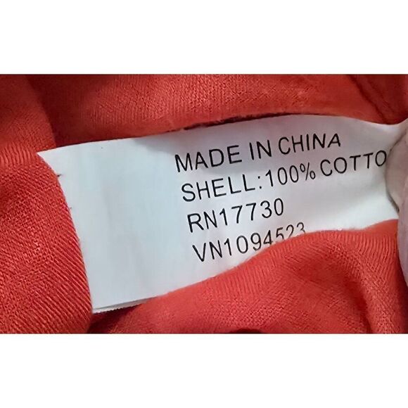 Plaid Cotton Tote Bag With Knotted Handles - Pink Orange & Yellow Boho Style - Picture 5 of 5